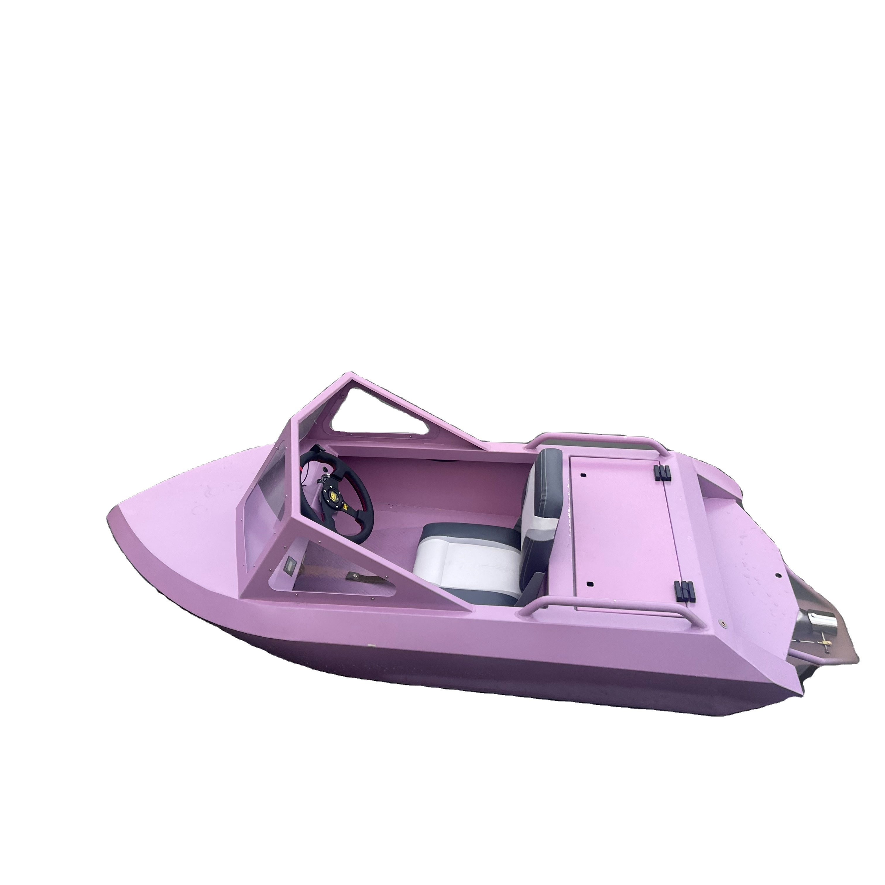 KMB Inboard Electric Fishing Bait Boat Hot Selling 1-2-4 Person Aluminum Jet Speed Boat for Drifting